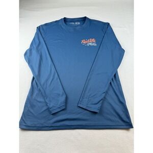 Men's M Long sleeve REEL LIFE Fishing Vacation Beach Club Shirt